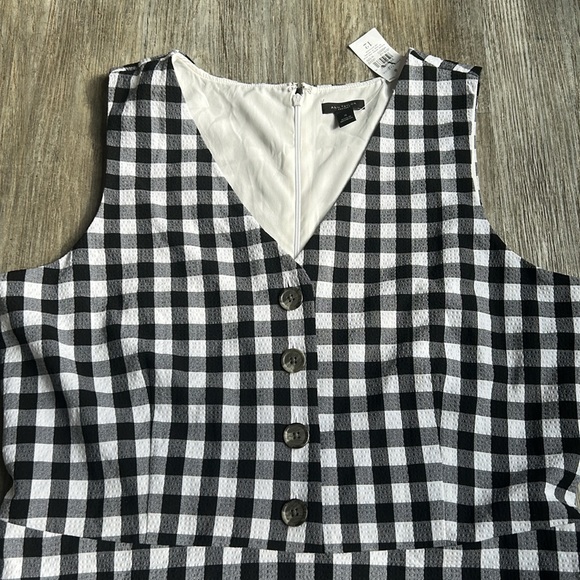 NWT Ann Taylor Factory gingham midi dress - Picture 2 of 9